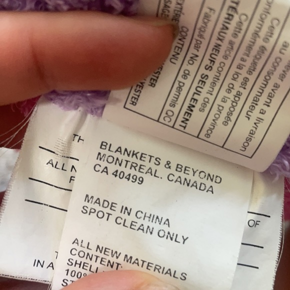 Blankets&Beyond pink & purple plush crown cushion - Picture 3 of 5